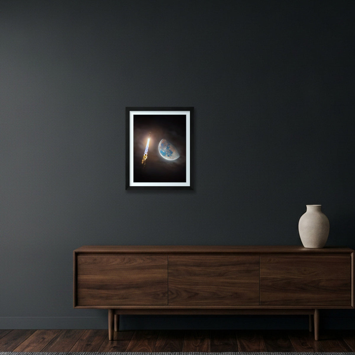 Fly By Moonlight — 11×14" Black Frame