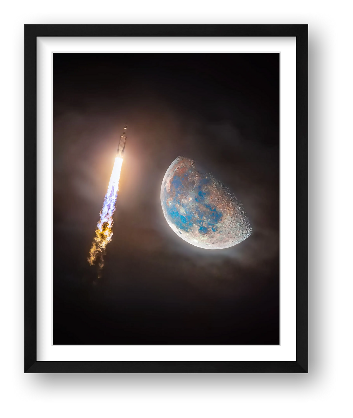 Fly By Moonlight — framed