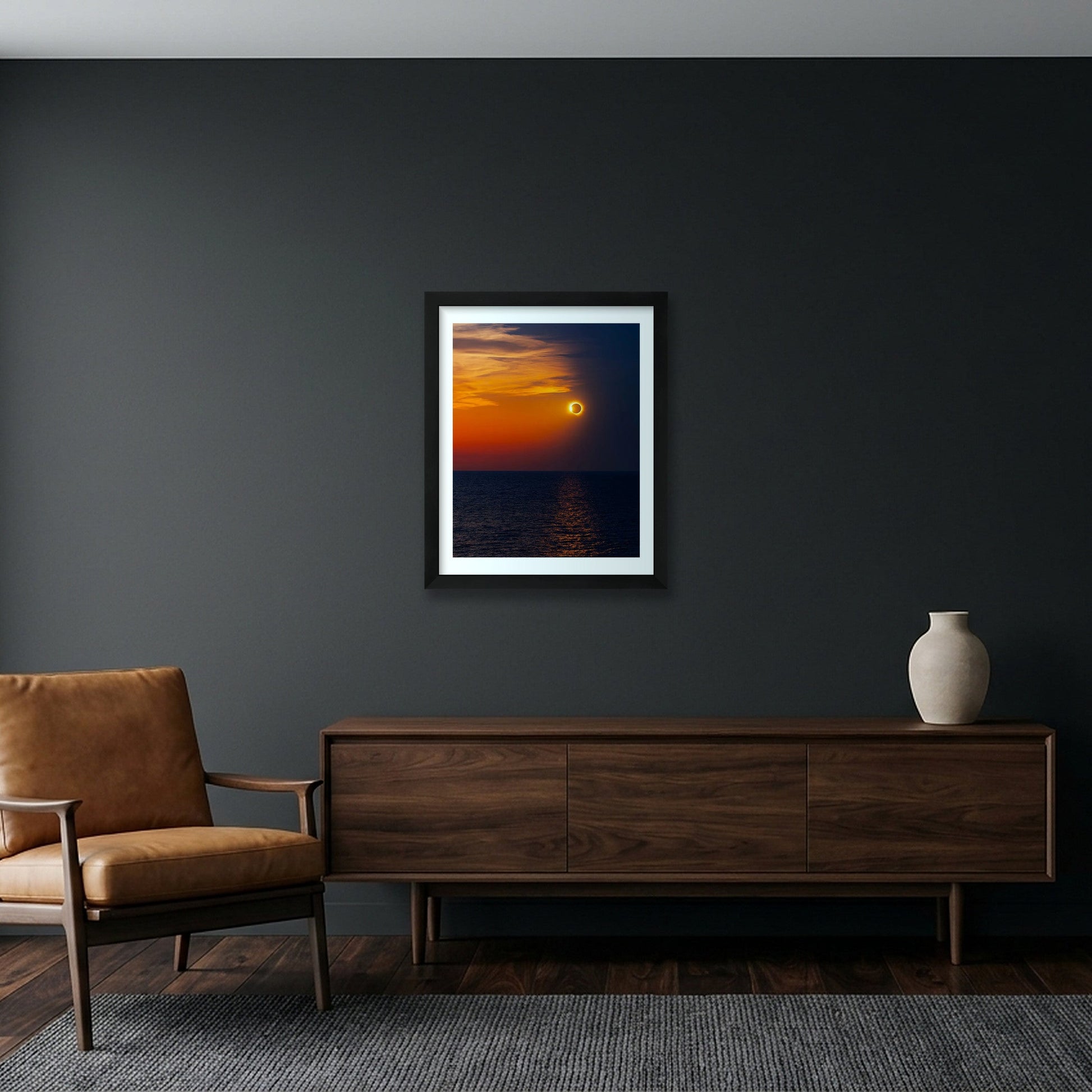Shadows on the Balearic Sea — 28×35cm, 11×14" Black Frame