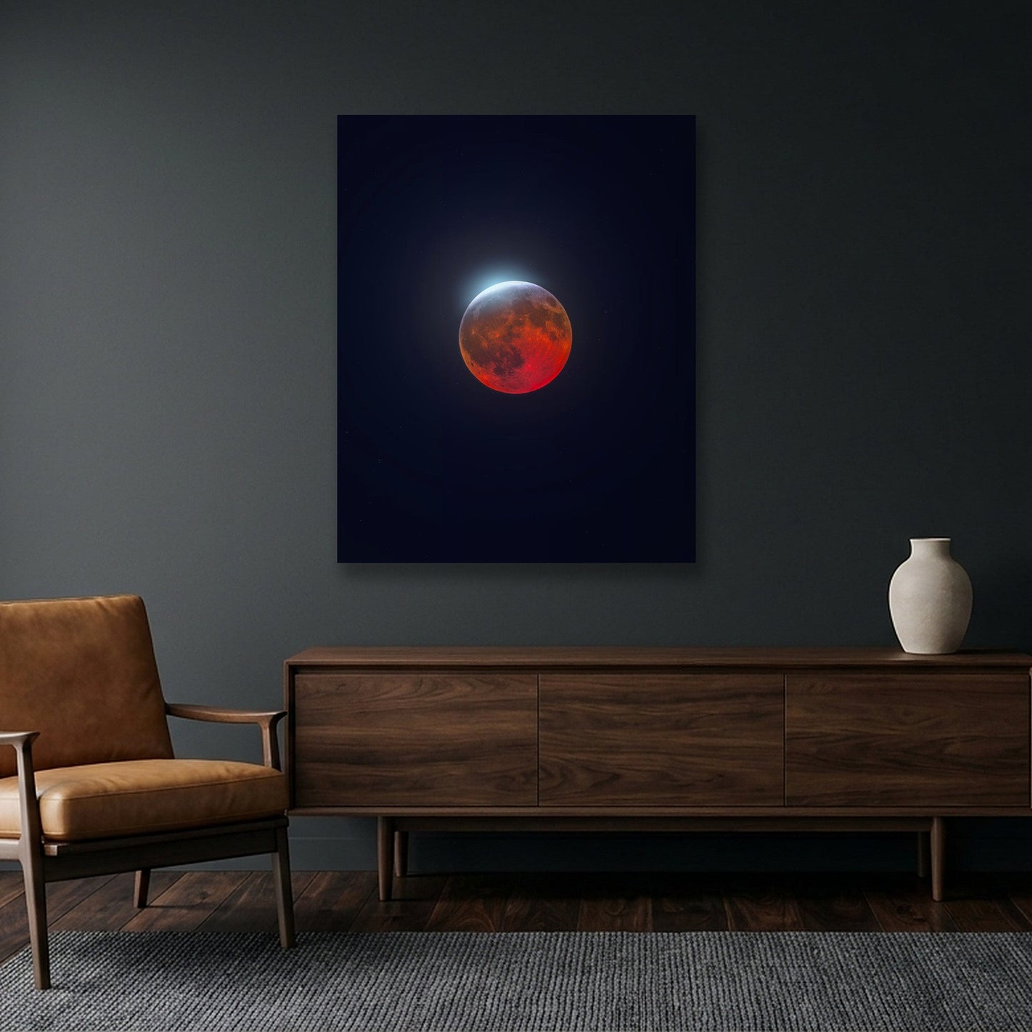 By the Crimson Moonlight — 40×50" Acrylic Mount